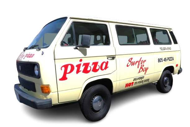 Surfer Boy Pizza Van at Celebrity Car Museum