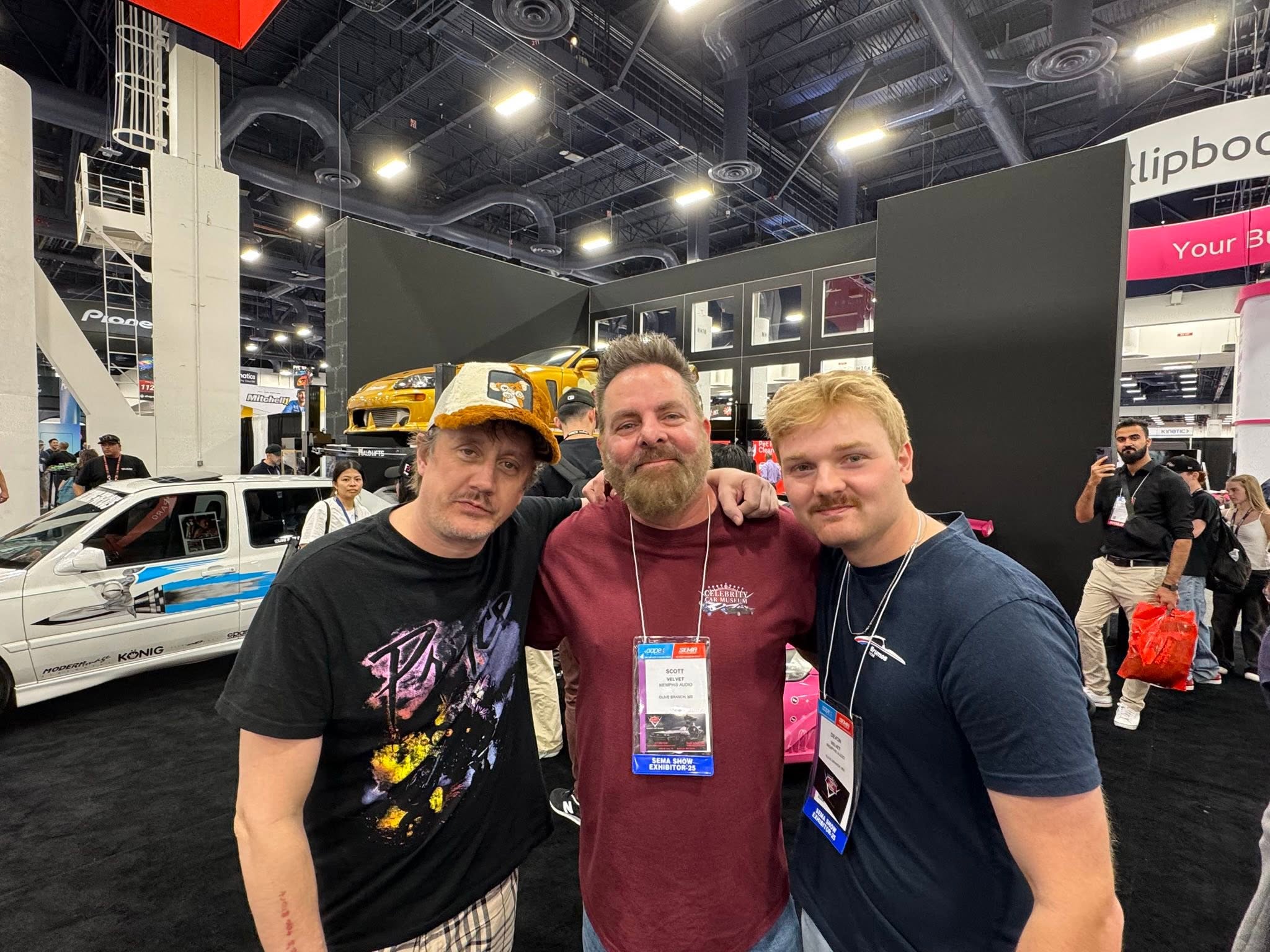 Chad Lindberg, Scoot Velvet, and Son, Devon Velvet